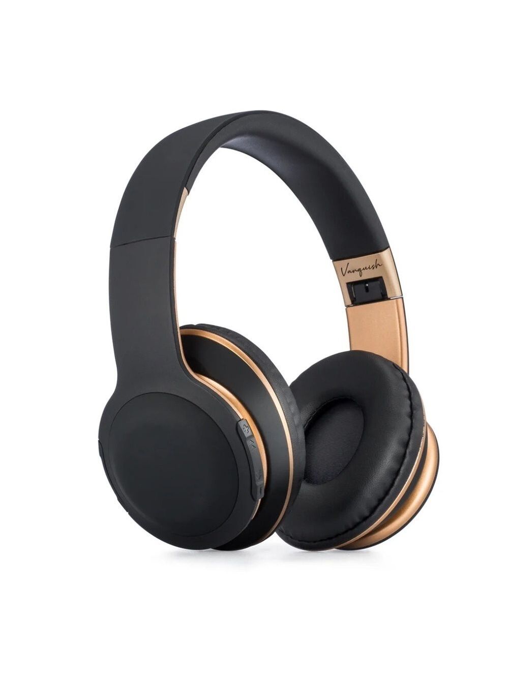 ZENVO VANQUISH WIRELESS HEADPHONES BLACK & GOLD